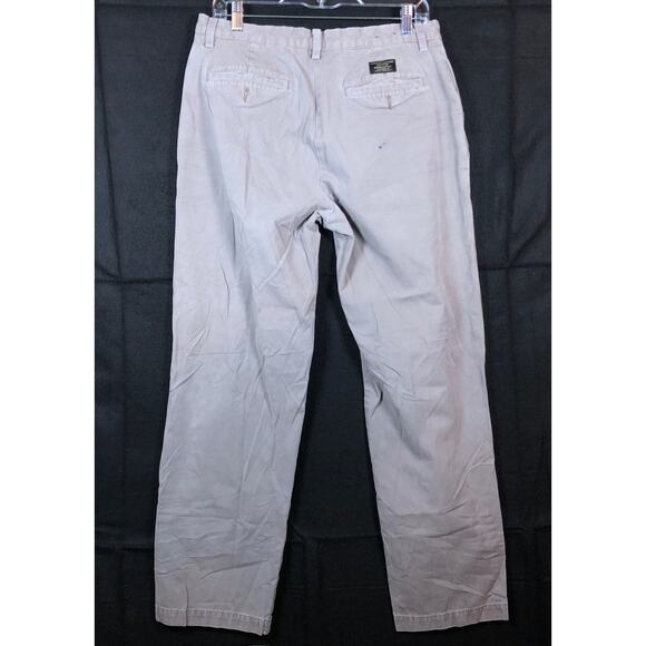 Banana Republic Mens Pants Gray Gavin Chino Straight 100% Cotton 33x32 - Picture 10 of 13